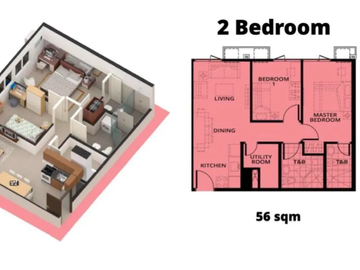 FOR SALE! 2 Bedrooms in Avida Towers Turf, Taguig City