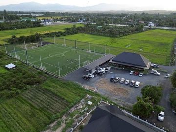 For sale Land with buildings currently operating as a football field and restaurant, located on Chiang Mai-Phrao Road. | No. 93332