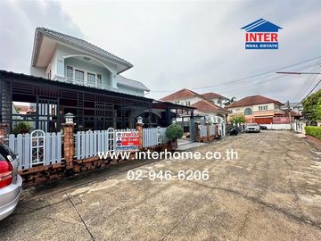 Two-story detached house, 64 sq.wah, Ladda Ville 4 Village, Ban Kluay-Sai Noi, near Makro Bang Bua Thong, Soi Rong Mi, Ban Kluay-Sai Noi Road, Kanchan