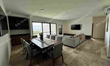 Departamento amueblado en renta en Club de Golf La Loma, San Luis Potosí.