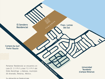 VENTA DE TERRENOS EN PORTAMAR, ALVARADO, VER.