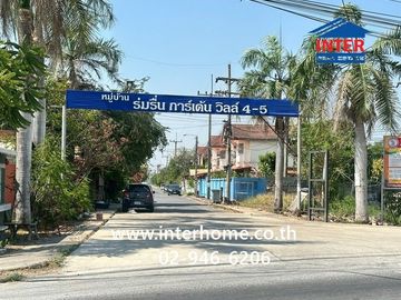 Vacant land, 81.8 sq.wa., located in Romruen Garden Ville 4-5, Klong Raphiphat Road, Wang Noi, Phra Nakhon Si Ayutthaya.