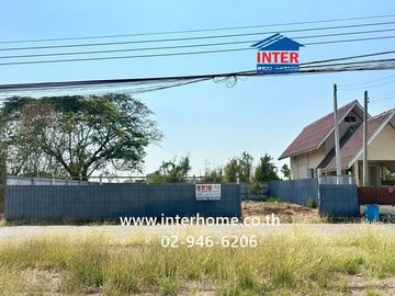 Vacant land, 81.8 sq.wa., located in Romruen Garden Ville 4-5, Klong Raphiphat Road, Wang Noi, Phra Nakhon Si Ayutthaya.