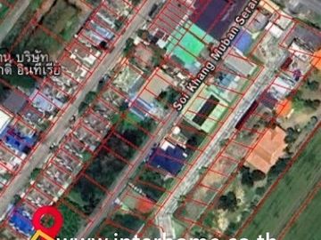 Vacant land, 64 square wah (approximately 256 square meters), located in the soi (lane) next to Seranee Villa housing estate, Kanchanaphisek Road, Ban