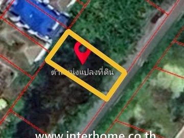 Vacant land, 64 square wah (approximately 256 square meters), located in the soi (lane) next to Seranee Villa housing estate, Kanchanaphisek Road, Ban