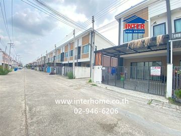 Two-story townhome, 22.9 sq.wah, Capital City Village, Thanyaburi-Khlong 8, Soi Chumchon Laksap Thani, Rangsit-Nakhon Nayok Road, Thanyaburi, Pathum T