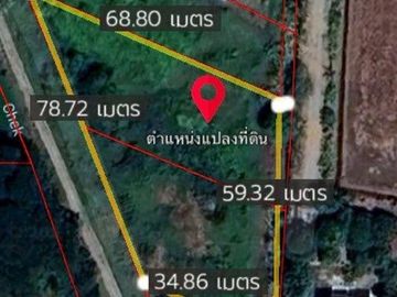 Vacant land, 427 square wah, near Khlong Sa Health Center, Kanchanaphisek Road (Highway 2019), Sam Khok, Pathum Thani.