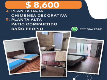 RECAMARA EN RENTA LA PAZ CERCA DE UPAEP 1DR F126