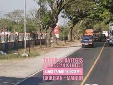 W// Tanah LD 101 mtr, NOL Jalan Raya Propinsi MADIUN - Surabaya, Prospektif