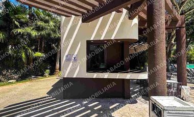Renta de Departamento en planta baj amueblado con club de playa, alberca, seguridad en Corasol