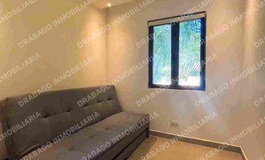 Renta de Departamento en planta baj amueblado con club de playa, alberca, seguridad en Corasol