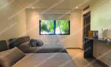 Renta de Departamento en planta baj amueblado con club de playa, alberca, seguridad en Corasol