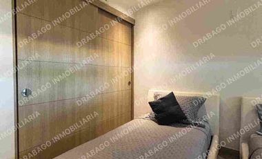 Renta de Departamento en planta baj amueblado con club de playa, alberca, seguridad en Corasol