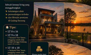 Rumah Mewah Lake Side View Danau New Matera Gading Serpong