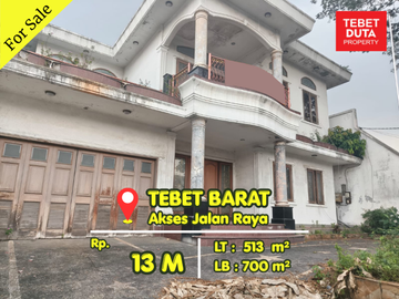 Dijual Cepat Rumah Mewah Tebet Barat Lokasi Sangat Strategis Akses Jalan Raya (BU)