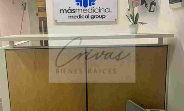 CONSULTORIO AMUEBLADO Y EQUIPADO EN RENTA AZUNA
