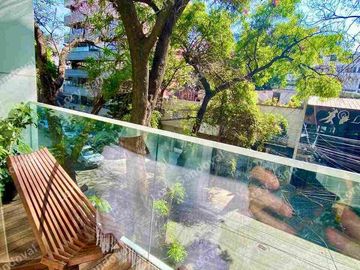 HERMOSO DEPARTAMENTO AMUEBLADO CON TERRAZA PRIVADA RENTA EN POLANCO