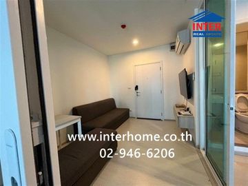 35.5 sq.m. condominium at Aspire Erawan Tower, next to BTS Chang Erawan Station, Kanchanaphisek Road, Sukhumvit Road, Samut Prakan City, Samut Prakan.