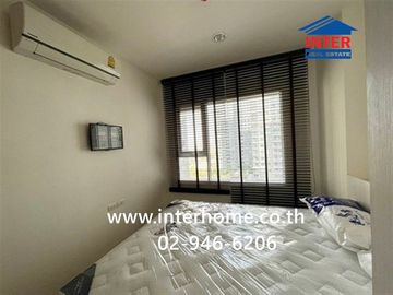 35.5 sq.m. condominium at Aspire Erawan Tower, next to BTS Chang Erawan Station, Kanchanaphisek Road, Sukhumvit Road, Samut Prakan City, Samut Prakan.