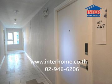 35.5 sq.m. condominium at Aspire Erawan Tower, next to BTS Chang Erawan Station, Kanchanaphisek Road, Sukhumvit Road, Samut Prakan City, Samut Prakan.