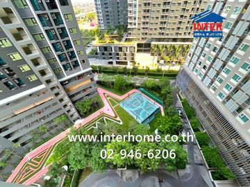 35.5 sq.m. condominium at Aspire Erawan Tower, next to BTS Chang Erawan Station, Kanchanaphisek Road, Sukhumvit Road, Samut Prakan City, Samut Prakan.