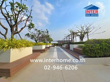 35.5 sq.m. condominium at Aspire Erawan Tower, next to BTS Chang Erawan Station, Kanchanaphisek Road, Sukhumvit Road, Samut Prakan City, Samut Prakan.