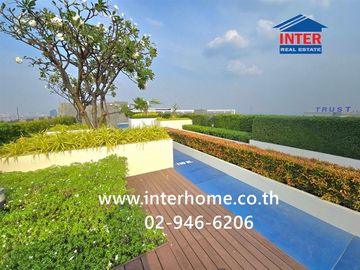 35.5 sq.m. condominium at Aspire Erawan Tower, next to BTS Chang Erawan Station, Kanchanaphisek Road, Sukhumvit Road, Samut Prakan City, Samut Prakan.
