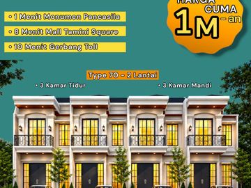 Rumah mewah pinggir jalan raya lubang buaya Legalitas SHM