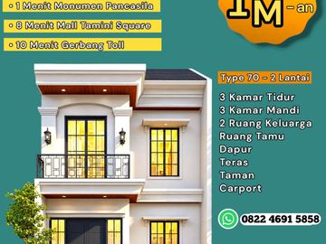 Rumah mewah pinggir jalan raya lubang buaya Legalitas SHM