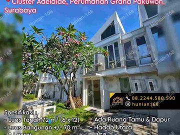 Jual Rumah Perumahan Cluster Adelaide Grand Pakuwon Surabaya Kota Pusat Tengah Margomulyo Tandes North South Victoria