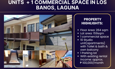 RENTAL INCOME BUILDING FOR SALE IN LOS BANOS, LAGUNA