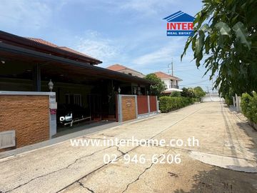 Two-story detached house, 79.4 sq.wah, Pruksapiman Garden 345 Village, behind Bang Khu Wat Municipality, next to Bang Khu Wat Municipality, Highway 34