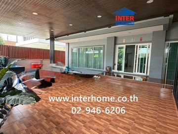 Two-story detached house, 79.4 sq.wah, Pruksapiman Garden 345 Village, behind Bang Khu Wat Municipality, next to Bang Khu Wat Municipality, Highway 34