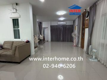 Two-story detached house, 79.4 sq.wah, Pruksapiman Garden 345 Village, behind Bang Khu Wat Municipality, next to Bang Khu Wat Municipality, Highway 34