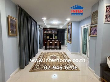 Two-story detached house, 79.4 sq.wah, Pruksapiman Garden 345 Village, behind Bang Khu Wat Municipality, next to Bang Khu Wat Municipality, Highway 34