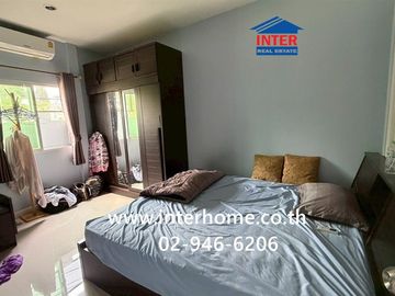 Two-story detached house, 79.4 sq.wah, Pruksapiman Garden 345 Village, behind Bang Khu Wat Municipality, next to Bang Khu Wat Municipality, Highway 34