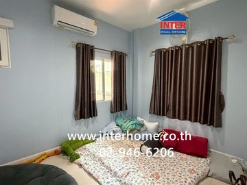 Two-story detached house, 79.4 sq.wah, Pruksapiman Garden 345 Village, behind Bang Khu Wat Municipality, next to Bang Khu Wat Municipality, Highway 34