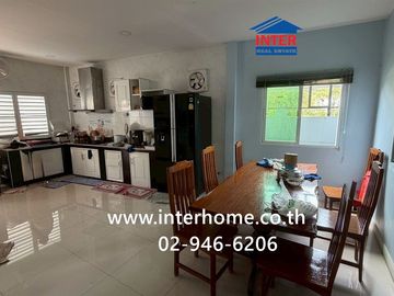 Two-story detached house, 79.4 sq.wah, Pruksapiman Garden 345 Village, behind Bang Khu Wat Municipality, next to Bang Khu Wat Municipality, Highway 34