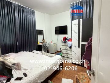 Two-story detached house, 79.4 sq.wah, Pruksapiman Garden 345 Village, behind Bang Khu Wat Municipality, next to Bang Khu Wat Municipality, Highway 34