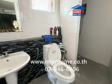 Two-story detached house, 79.4 sq.wah, Pruksapiman Garden 345 Village, behind Bang Khu Wat Municipality, next to Bang Khu Wat Municipality, Highway 34
