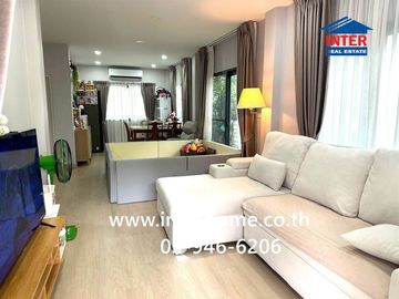 Two-story detached house, 53.5 sq.wah, Centro Bangna-Kingkaew Village, near Kingkaew Electricity Authority, Kingkaew Road, Bangna-Trat Road, Bang Phli