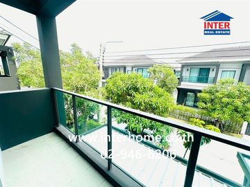 Two-story detached house, 53.5 sq.wah, Centro Bangna-Kingkaew Village, near Kingkaew Electricity Authority, Kingkaew Road, Bangna-Trat Road, Bang Phli