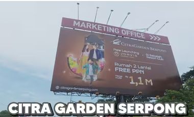 Jorvis Citragarden Serpong Rumah 2 Lantai di Sebelah Resort Club Free PPN Termurah