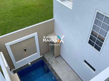rumah baru mewah semi furnish private pool araya malang