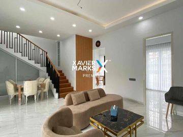 rumah baru mewah semi furnish private pool araya malang