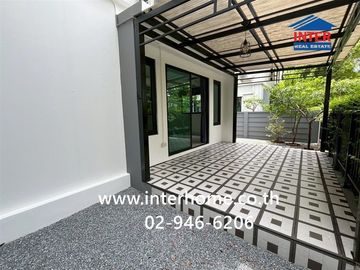 Two-story detached house, 52.9 sq.wah, Delight Don Mueang-Rangsit Village, Highway 345, Rangsit Canal Road, Mueang Pathum Thani, Pathum Thani.