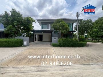 Two-story detached house, 52.9 sq.wah, Delight Don Mueang-Rangsit Village, Highway 345, Rangsit Canal Road, Mueang Pathum Thani, Pathum Thani.