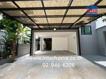 Two-story detached house, 52.9 sq.wah, Delight Don Mueang-Rangsit Village, Highway 345, Rangsit Canal Road, Mueang Pathum Thani, Pathum Thani.