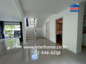 Two-story detached house, 52.9 sq.wah, Delight Don Mueang-Rangsit Village, Highway 345, Rangsit Canal Road, Mueang Pathum Thani, Pathum Thani.