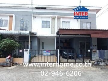 Two-story townhome, 17.4 sq.wa., Pruksa 60/1 Rangsit-Bang Phun Village, Rangsit-Pathum Thani Road, Mueang Pathum Thani, Pathum Thani.